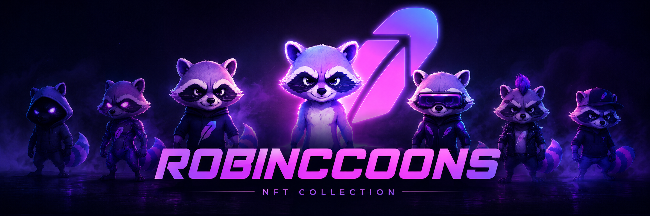 Robinccoons raccoon collection banner